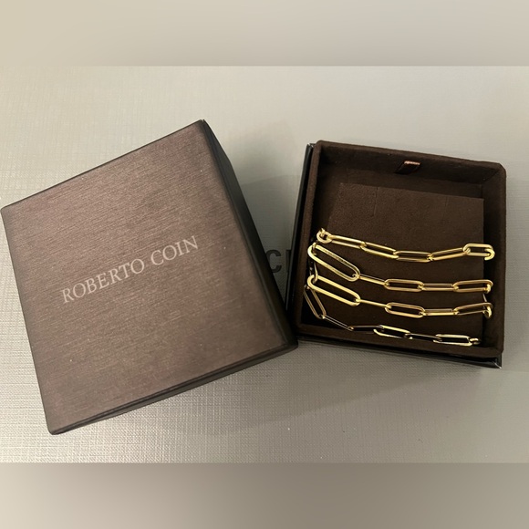 Roberto Coin 18K gold 22” chain necklace - Picture 1 of 5